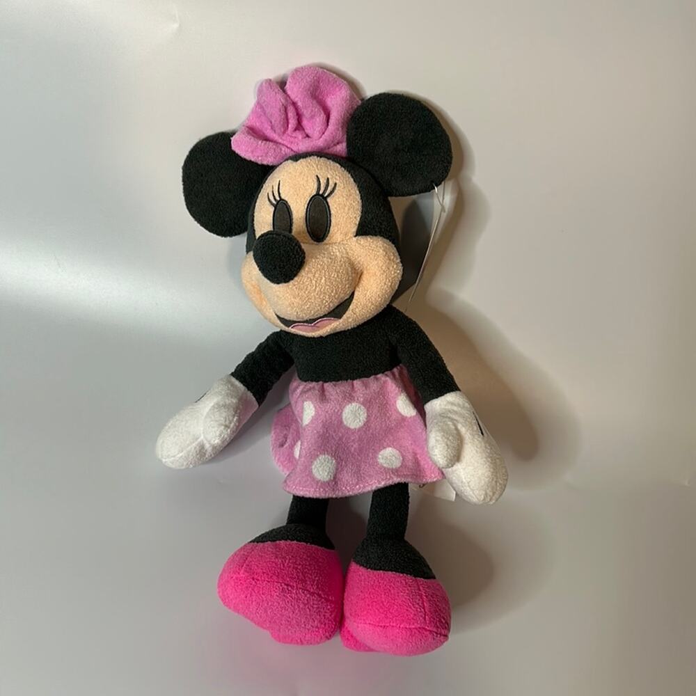 NEW Disney Baby Minnie Mouse Pink Pastel Plush Super Soft 14” tall